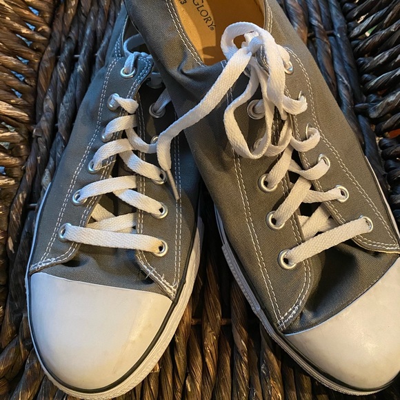 Faded Glory Shoes | Faded Glory Mens Canvas Lace Up Sneakers Gray Size 13 | Color: Gray | Size: 13 | Sle267's Closet